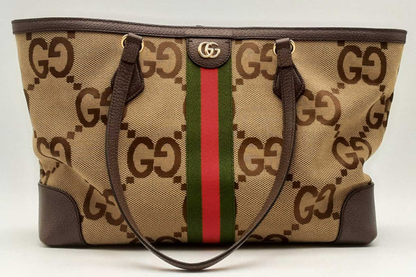 Gucci Gg Monogram Canvas Ophidia Web Tote Bag Eb1124erxsa