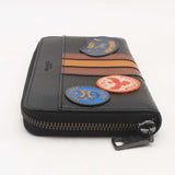Coach Leather Acordion Wallet Varsity Stripe & Military Patches Sd0725orsa