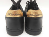 Dolce & Gabbana Dg Sacred Heart Black Leather Shoes Size Uk 10 Do0925lxzde