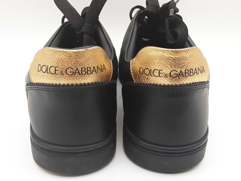 Dolce & Gabbana Dg Sacred Heart Black Leather Shoes Size Uk 10 Do0925lxzde