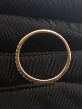 Diamond & 14k Yellow Gold Stacking Ring 1.2 Grams Size 8 Fw0926crdu