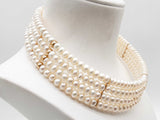 14k Yellow Gold Pearl 5.2g Choker Necklace 14 In Do1224pxzde