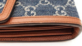 Gucci Dionysus Chain Wallet In Gg Supreme Denim Jacquard & Leather Fw1225rrzdu