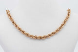 18k Yellow Gold Rope Chain Necklace 7.4 Grams 21 Inch Eb0826rxzsa