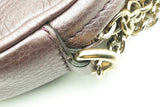 Gucci Soho Purple Metallic Leather Chain Crossbody Eb0126oxzsa