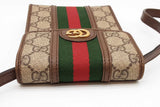 Gucci Gg Supreme Monogram Canvas Web Mini Ophidia Crossbody Eb0926pxzde