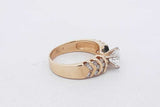 1.36cttw Diamond Ring In 14k Yellow Gold 5.6 Grams Size 7.25 Eb0926wrxzsa