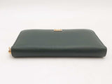 Dolce & Gabbana Leather Zip Around Green Wallet Sd0725lrzsa