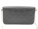 Louis Vuitton Pochette Félicie Empreinte Black Handbag Aa0726czxsa