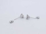 1.50 Cttw Diamond 14kt White Gold Stud Earrings 1.2 Gram Aa0325czxsa