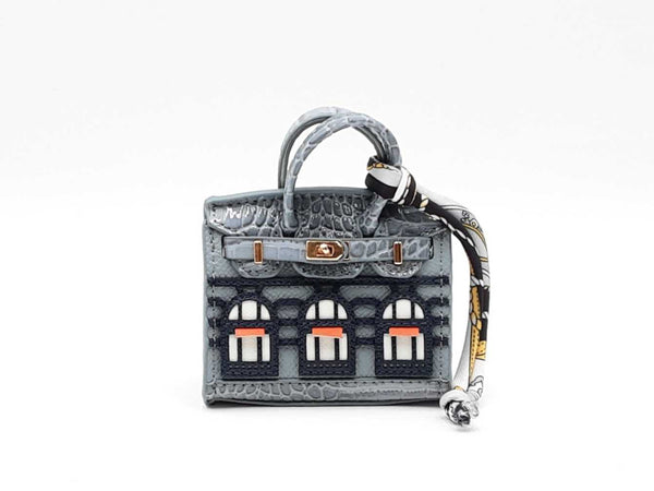 Mini Boutique Bag Charm In Gray Fw0725edu