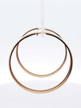 14k Yellow Gold Classic Hoop Earrings 6.1 Grams Fw0326wxzdu