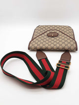 Gucci Neo Vintage Gg Supreme Canvas Web Strap Messenger Bag Eb0626rxzde