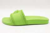 Versace Medusa Neon Green Pool Slides Size 44 Eb0625crsa