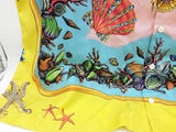 Versace Multicolored Silk Tresor De La Mer Shells Sleeveless Shirt 42 Do426wrxde