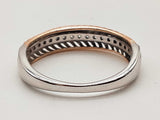 0.20 Cttw Natural Diamonds 10k Two-tone Gold 2.3g Ring Size 7 Do0326lxzde