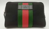 Gucci Techno Web Stripe Black Canvas Belt Bag Eb0524wrxdu