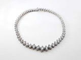 4.38 Cttw Diamond & 85% Platinum Graduated Tennis Bracelet 14.5 Grams 7 Inch Fw0726llcxdu