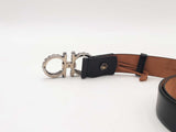 Salvatore Ferragamo Rhinestone Belt Black Size 34 Aa0825lorsa