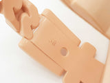 Gucci Pink Chain Link Accent Rubber Slide Sandels Size Eu 38 Do0725lcrde
