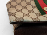 Gucci Gg Supreme Web Sherry Line Coated Canvas Clutch Bag Fw1124ixsa