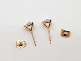 2.02 Cttw Lab Grown Diamonds 14k Yellow Gold 1.1g Stud Earrings Do0826poxde
