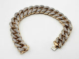 5.76ctw 14k Yellow Gold 36.5 Grams Cuban Bracelet 6 Inch Sd0825lrzxsa