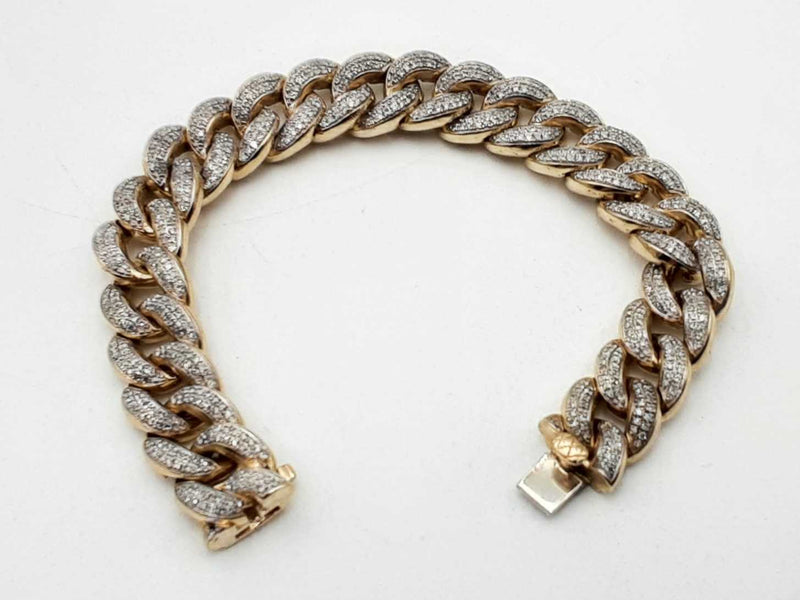 5.76ctw 14k Yellow Gold 36.5 Grams Cuban Bracelet 6 Inch Sd0825lrzxsa