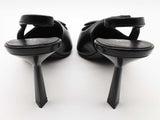 Prada Black Patent Leather Slingback Pump Heels Size Eu 35 Do0826lrxde