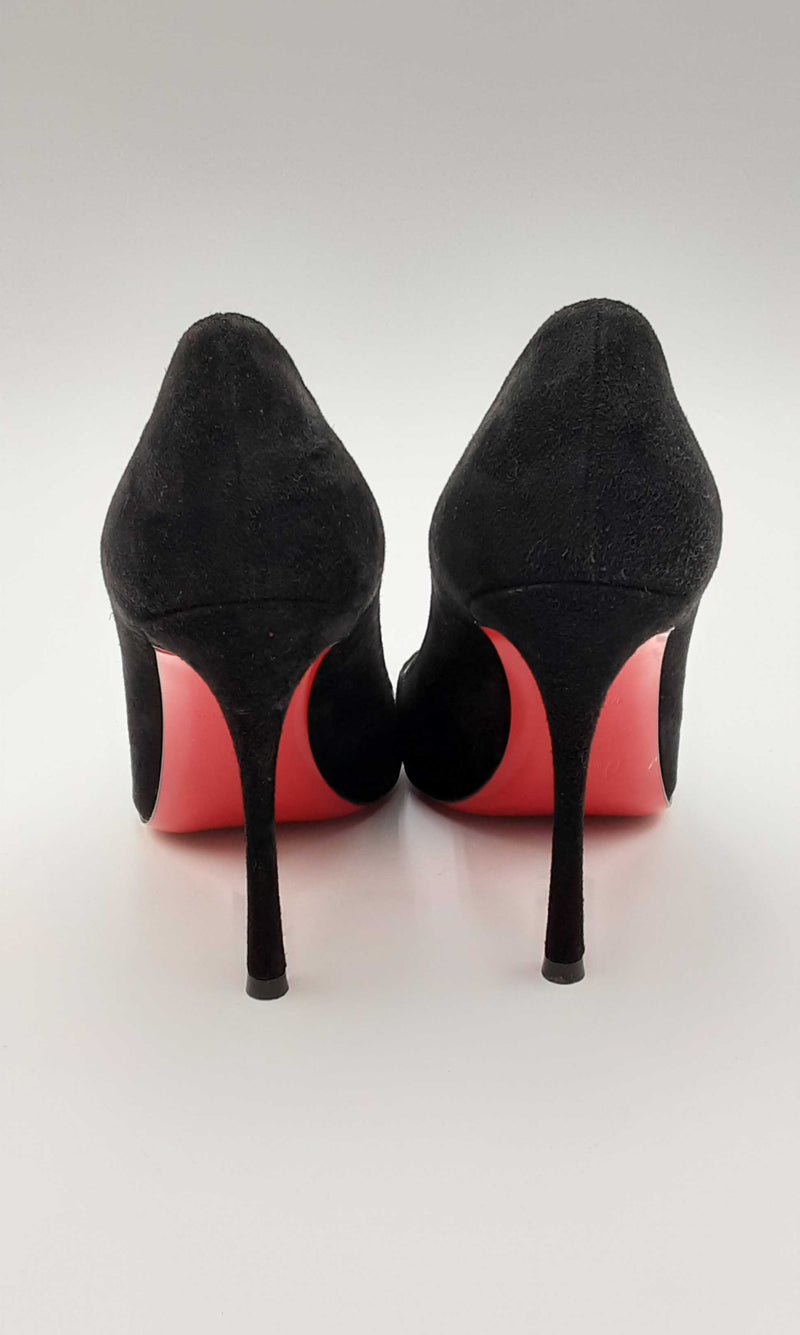 Christian Louboutin So Kate Suede Black Pumps Size 35 Eblwxsa 144010031131