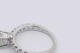 1.34cttw Diamond Ring In 14k White Gold 2.9 Grams Size 4.75 Eb0525loxzsa