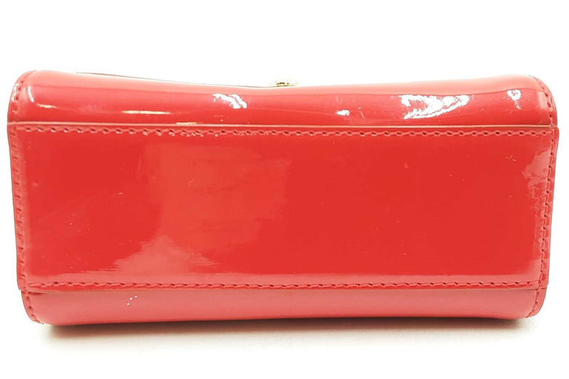 Versace La Medusa Mini Top Handle Red Patent Leather Crossbody Eb1125orxdu