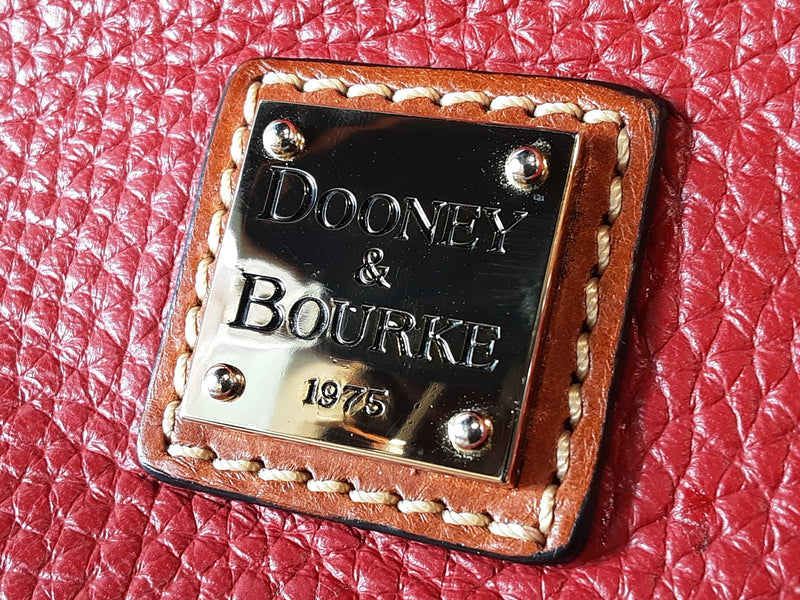 Dooney & Bourke Brielle Tote Bag In Red Pebbled Leather Fw1025wxde