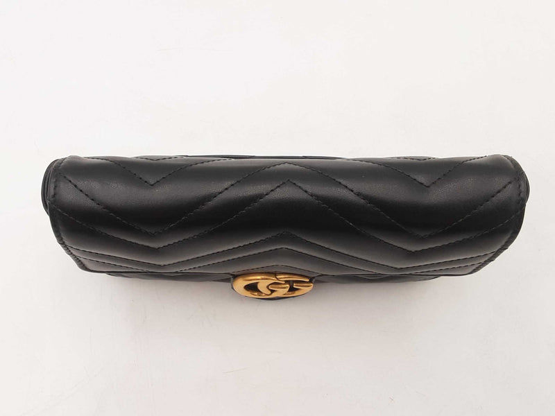 Gucci Black Matelasse Gg Marmont Small Shoulder Bag Sd0625wrzsa