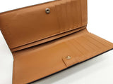 Coach Snow Brown Signature Coated Canvas Thin Snap Wallet Do0125lxde