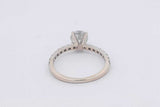 1.18cttw Diamond Ring In 14k White Gold 2.4 Grams Size 6.5 Eb0225lcxzsa