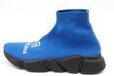 Balenciaga Speed 2.0 Blue Stretch Knit Sneakers Size 39 Eb1025lxzsa