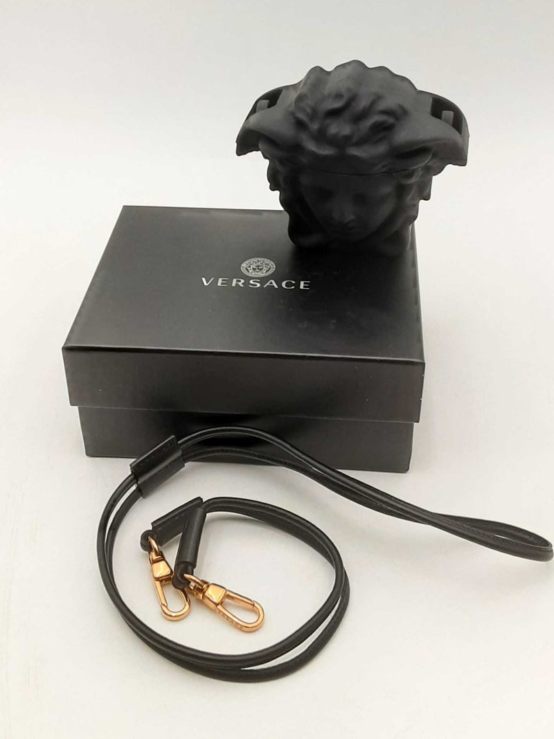 Versace Medusa Head Airpod Pro Case In Black Eb0125lxzsa