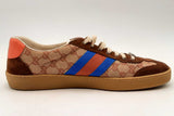 Gucci Gg Monogram Suede Web Sneakers Size 12 Eb0125oxzsa