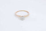 0.20ctw 14k Yellow Gold Diamond Solitaire Ring 1.6 Grams Size 6.5 Eb0526lpxdu
