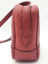 Gucci 449413 Bree Red Microguccissima Leather Crossbody Bag Do0525oxzde