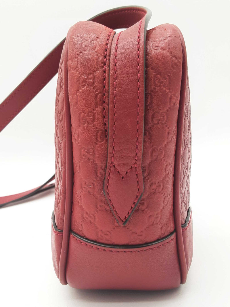 Gucci 449413 Bree Red Microguccissima Leather Crossbody Bag Do0525oxzde
