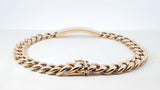 18k Yellow Gold Curb Link Id Bracelet 34.4 Grams 9.5 Inch Fw0826lczxdu