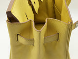 Hermes Birkin 35 Candy Lime Yellow Epsom Palladium Handbag Do0823lxzxzde