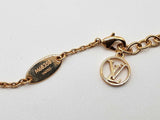 Louis Vuitton Essential V Faux Pearl Goldtone 6.7g Necklace 17.5 In Do0525lcrde