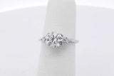 1.0ctw Center Round Diamond Ring 14k White Gold 2.5 Grams Size 4.75 Eb0526lwcrsa