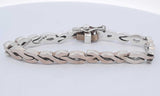 Sterling Silver Braided Link Bracelet 7.5 Inch 36.3 Grams Eb1023lxsa