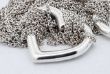 Tiffany & Co. Sterling Multistrand Mesh Heart Toggle Bracelet 6in Eb926lxzsa