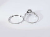 0.47 Cttw Diamond 14k White Gold Engagement Set 4.9 Grams Size 9.5 Aa0725wzxsa