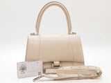 Balenciaga Hourglass White Top Handle Bag Sd0326rzxde